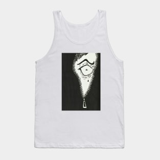 Eye zipper Tank Top